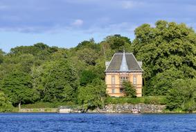 house in the forest in Stockholm, Sweden