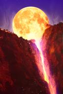 wallpaper with super moon