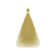 christmas tree as gold decor