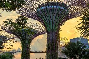 Modern skyscrapers in Singapore City