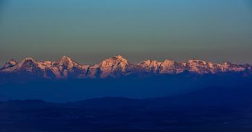 Landscape of Mountain Alps