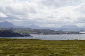 panoramic view of the coastline on Handa Island