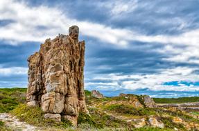 big rock on the mountain