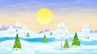 painted winter valley