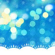 christmas winter tree bokeh drawing