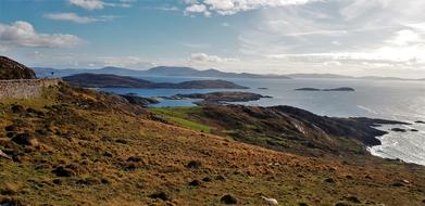 coast near the sea in Ireland