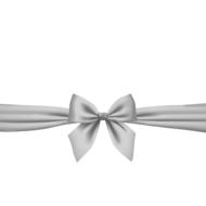 silver ribbon christmas