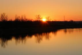 magnificent Sunset Lake gold