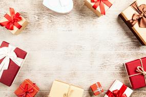 variety of gift boxes for christmas