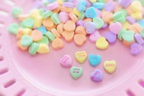 heart shaped candy
