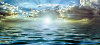 Sun blue Sea