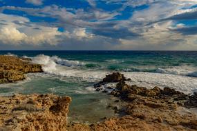 rocky coast in Ayia Napa, Cyprus