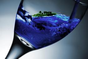 wine glass island