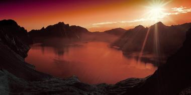 enchanting Sunset Lake