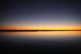 bright horizon over the ocean