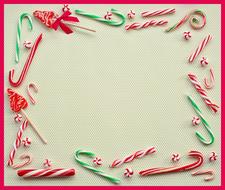 frame with Christmas design