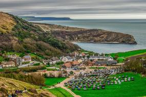magnificent Lulworth Cove Landscape