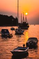 Tourism Port at Sunset