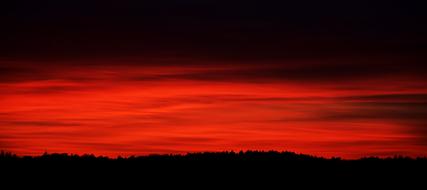 Sunset Nature red