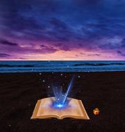 book magic read drawing