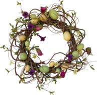 wreath in the form of a nest with eggs