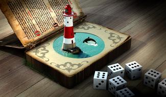 lighthouse dolphin cube