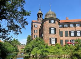 restored medieval castle in Mecklenburg, Germany