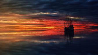 Sunset red Dusk