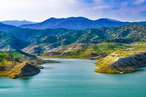 panoramic view of the Kalavassos lake