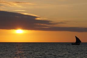 ravishing Sunset gold sea