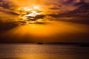 magnificent Sunset Horizon Sea