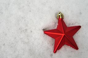 Star Snow Red decor