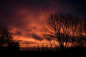 perfect Dawn Sky red