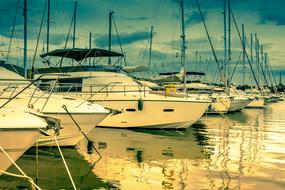 Yachts in Mallorca Sea
