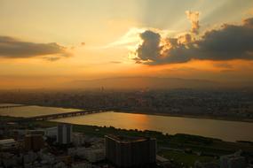 extraordinarily beautiful Osaka Port