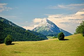 landscape of French alps