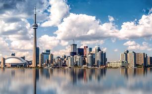 Canada Toronto City and white sky