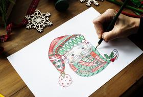 Adult Coloring Art drawing