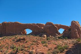 North And South Windows in the park in utah