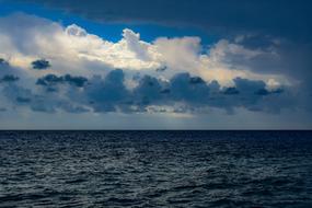 Sea Sky Clouds white blue