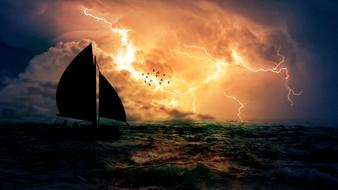 extraordinarily beautiful Storm Sailing