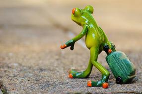 ceramic Frog Farewell