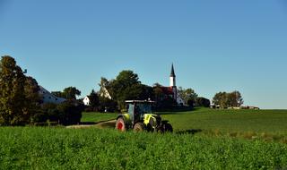 Village Bavaria Rural tractor