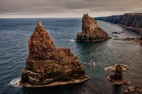 Rock Stacks Of Duncansby at dusk