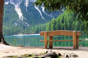 bench by the lake pragser wildsee