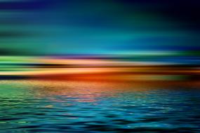 color lake water wave