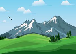 mountains tatry landscape drawing