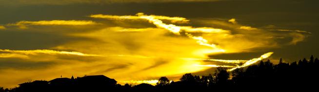 wonderful Sky Sunset gold