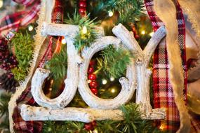Joy Christmas Ornament decor