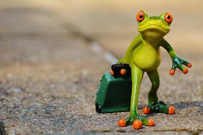 ceramic Frog Farewell Travel